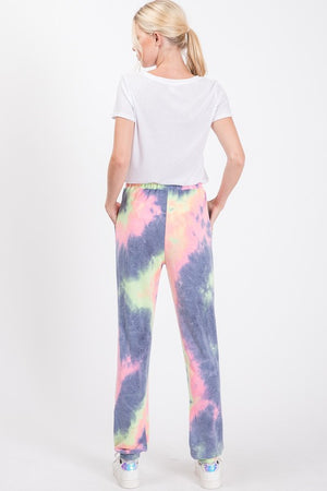 Charcoal Tie Dye French Terry Joggers