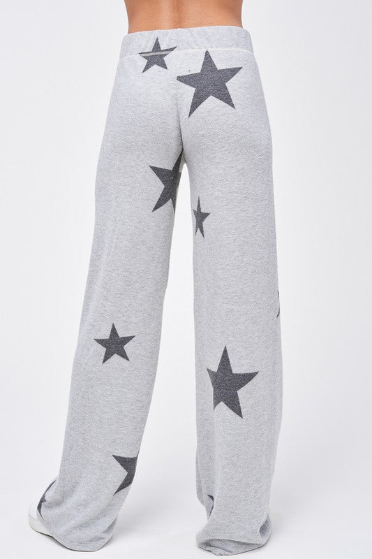 Grey and Black Star Loungewear Set