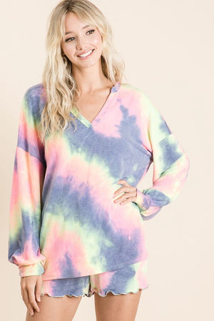 Palm and Pearl Boutique Down to Chill Tie Dye Set Large