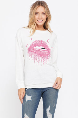 Pink Lips Sweatshirt