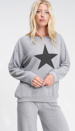 Ombre Star Loungewear Set Grey